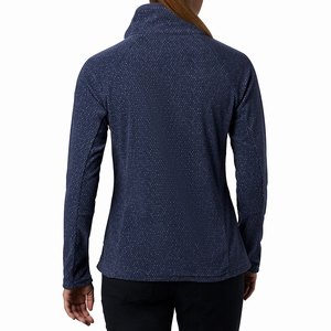 Columbia Glacial™ IV Print Half Zip Pullover Dam Marinblå (EMBRD9157)